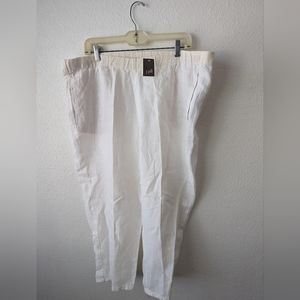 J.Jill Love Linen 1x White Capris